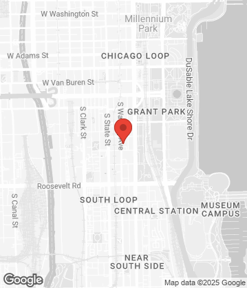 Map of 829 S Wabash Ave, Chicago IL 60605